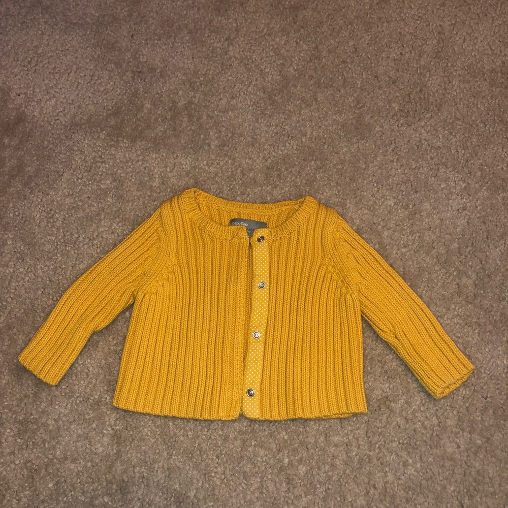 Baby Gap Mustard Cardigan - Yellow Sweater